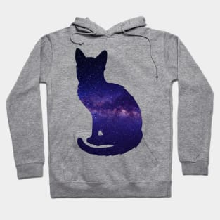 Galaxy Cat Silhouette Hoodie